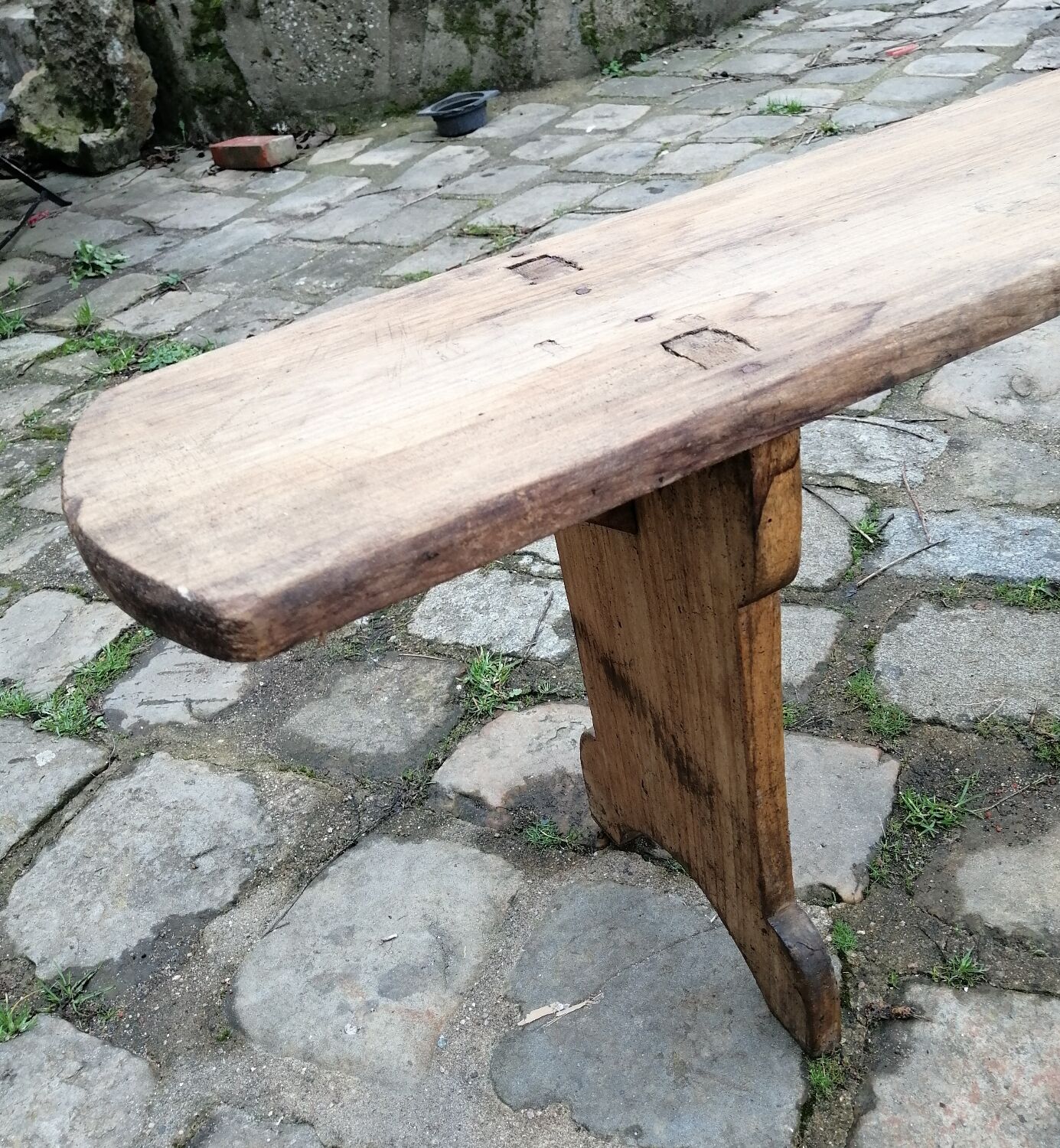 Antique wooden bench