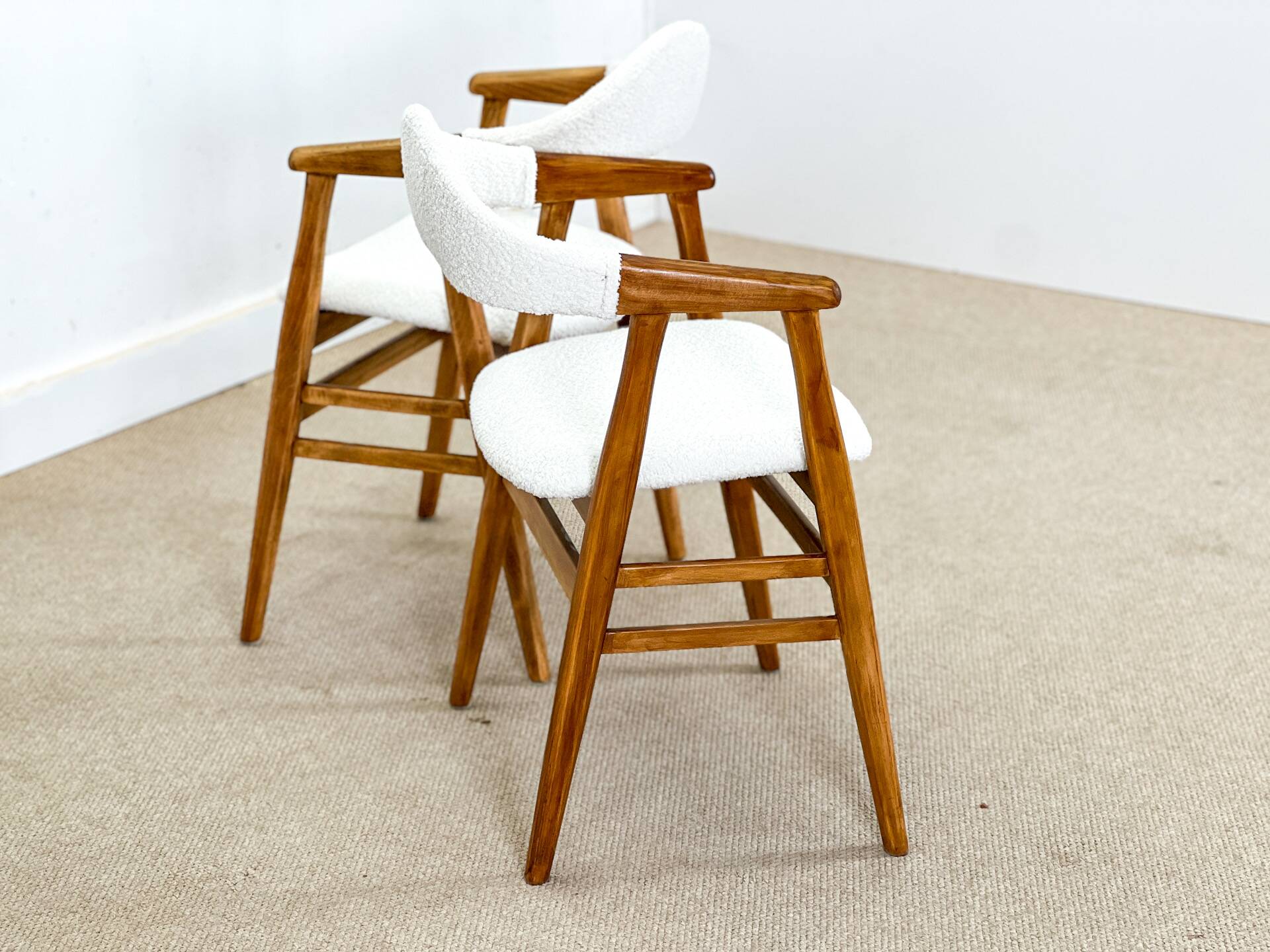 Danish dining chairs (new upholstery)