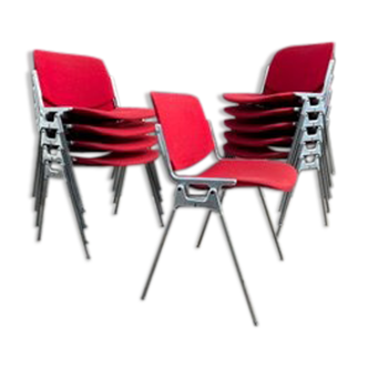 DSC 106 chairs by Giancarlo Piretti for Castelli, set of 10, 1970s