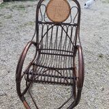 Rattan rocking-chair