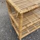 Vintage shelf in rattan and wicker 51cm