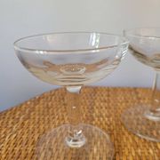 Set of 2 flat champagne glasses