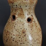 20th century pyrite stoneware tea light holder