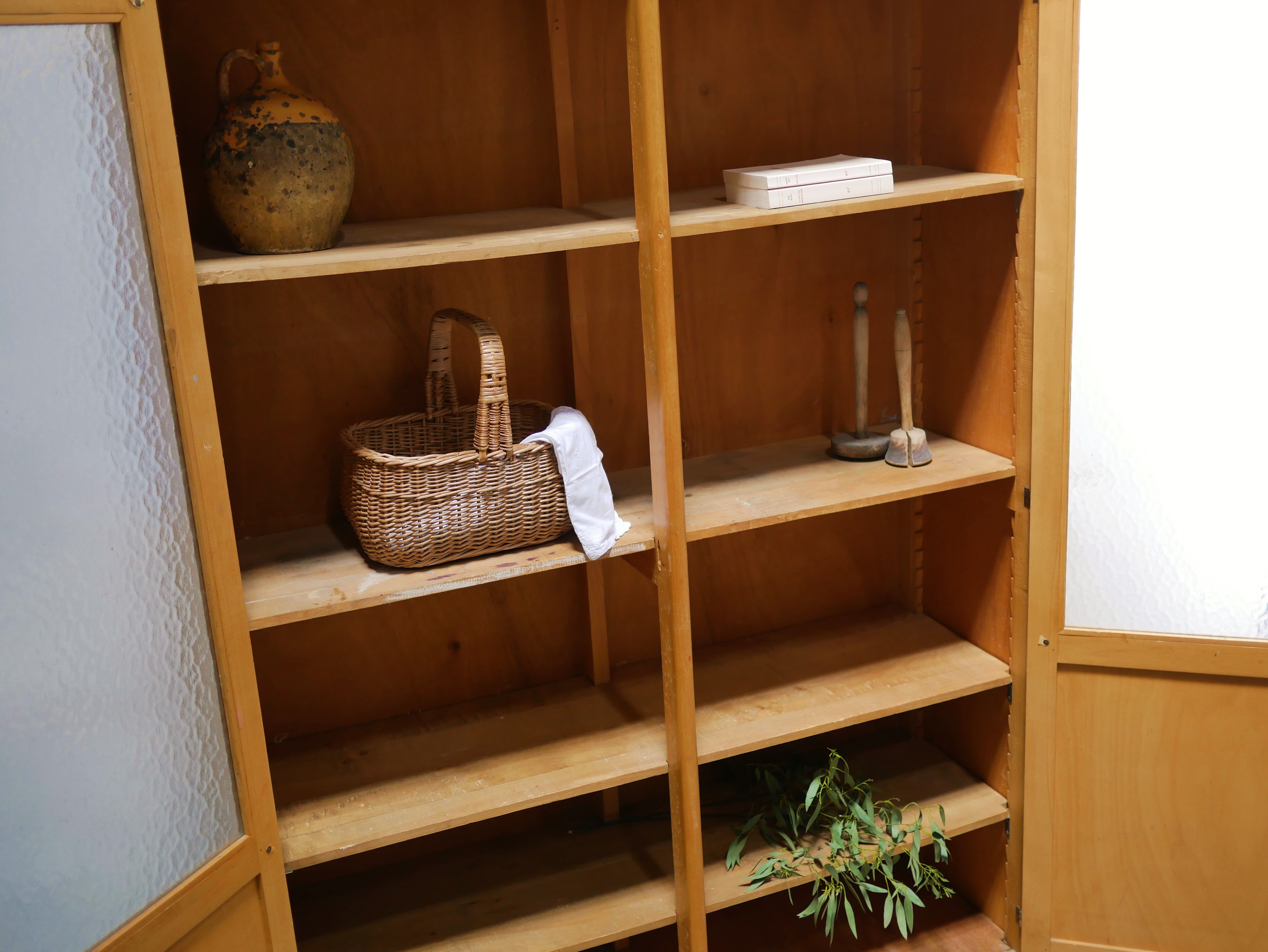Vintage school library cabinet