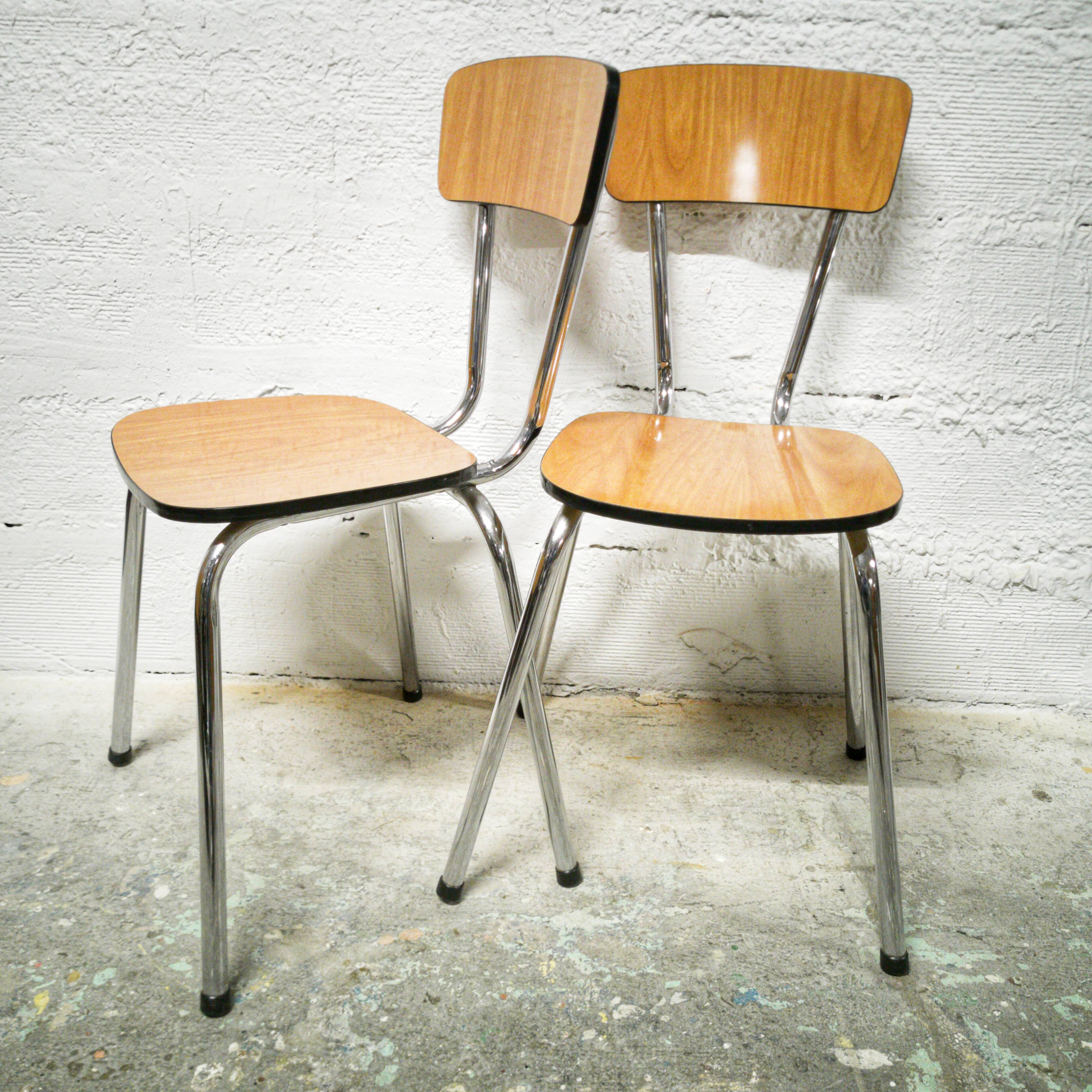 Formica chair duo