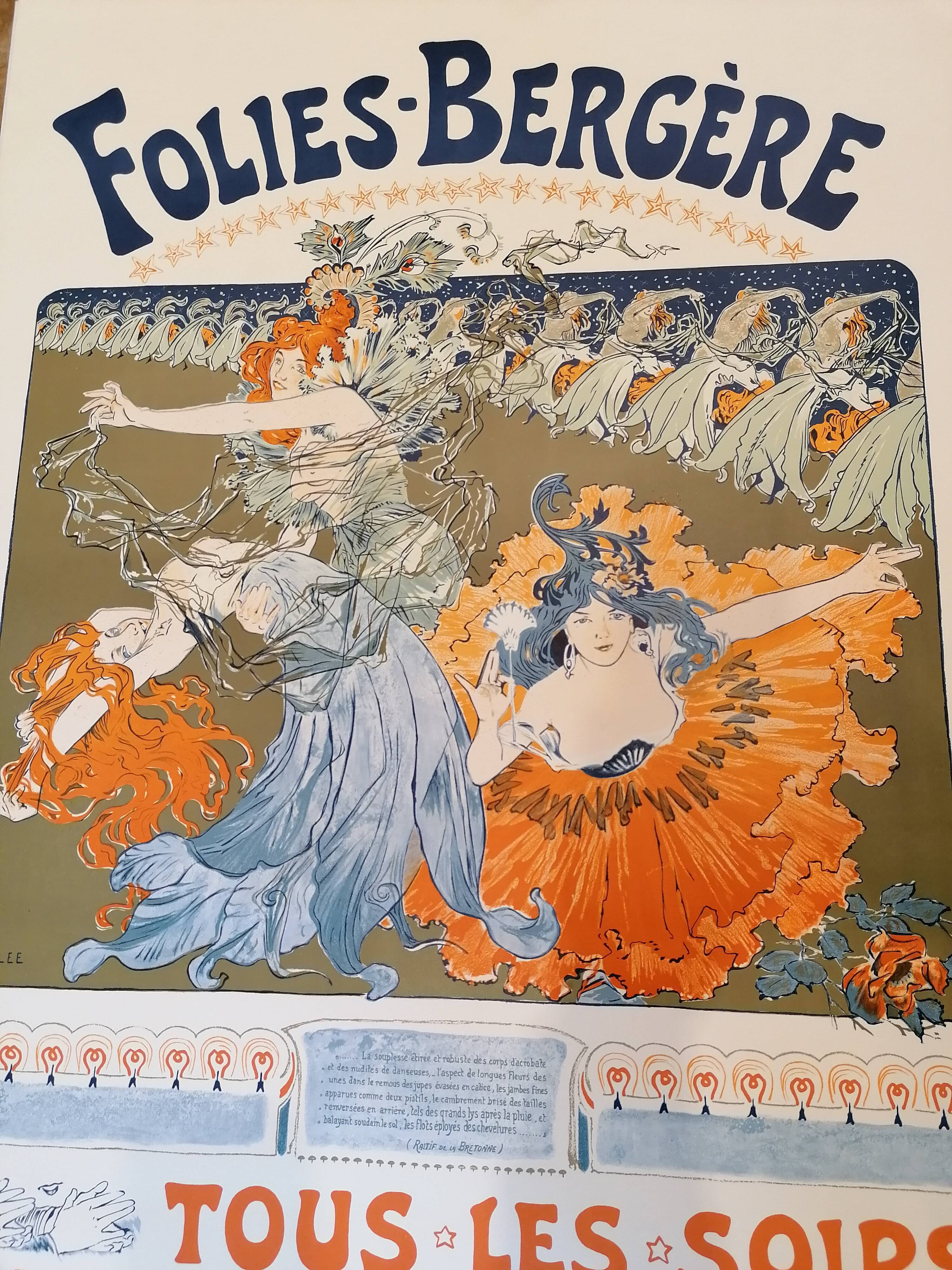 Affiche folies bergère