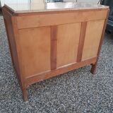 Chest of drawers art deco era in walnut