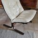 Scandinavian beige leather armchair "Siesta" by Ingmar Relling for Westnofa