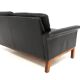 Scandinavian 2-seater leather sofa, Sweden, 1950