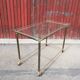 Brass and glass coffee table