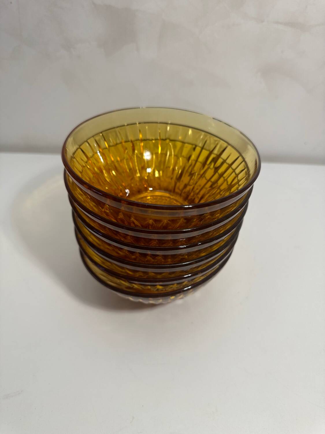 Vintage Vereco amber bowls