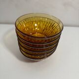 Vintage Vereco amber bowls