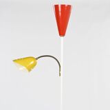 Italian floor lamp in lacquered metal, circa 1960