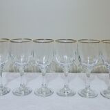 6 verres à pied 15cl