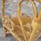 Vintage rattan notch shelf