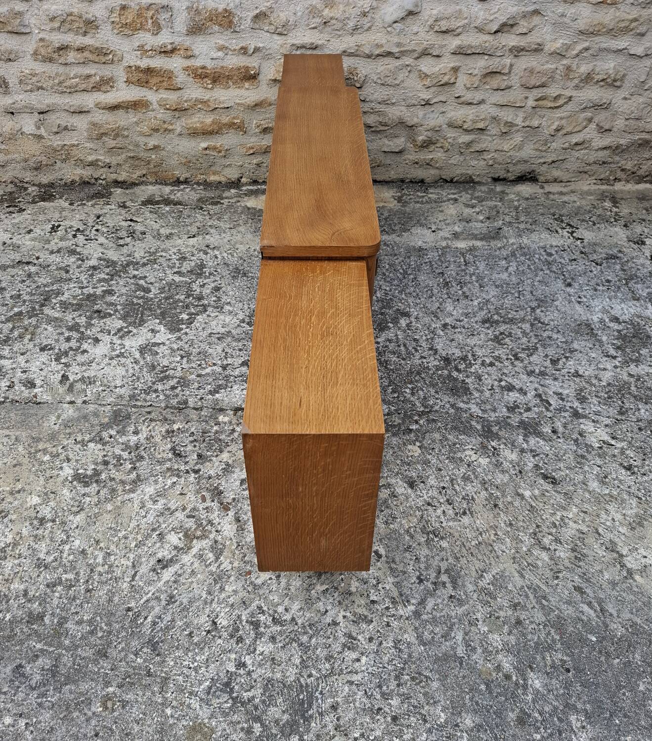 Low oak sideboard