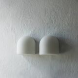 Opaline Wall Lamps by Staff Leuchten, Set of 2