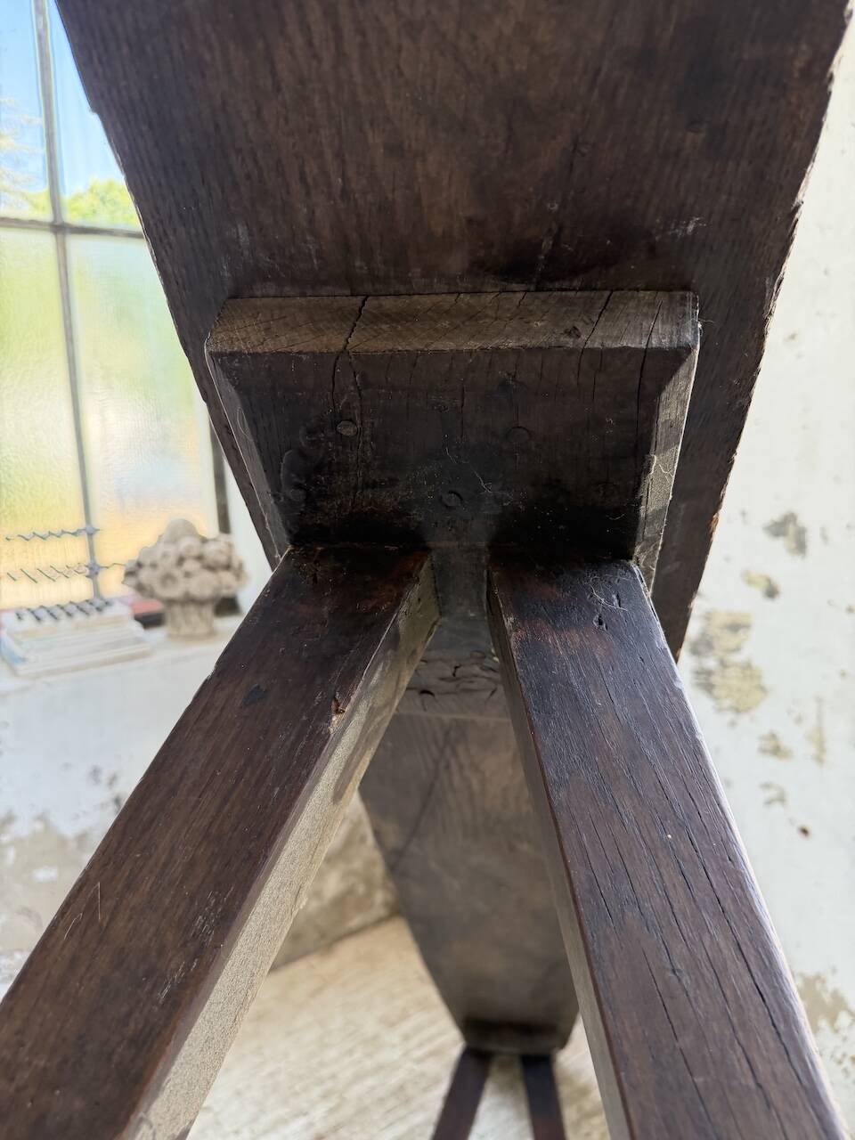 Oak farm bench 1950 220cm