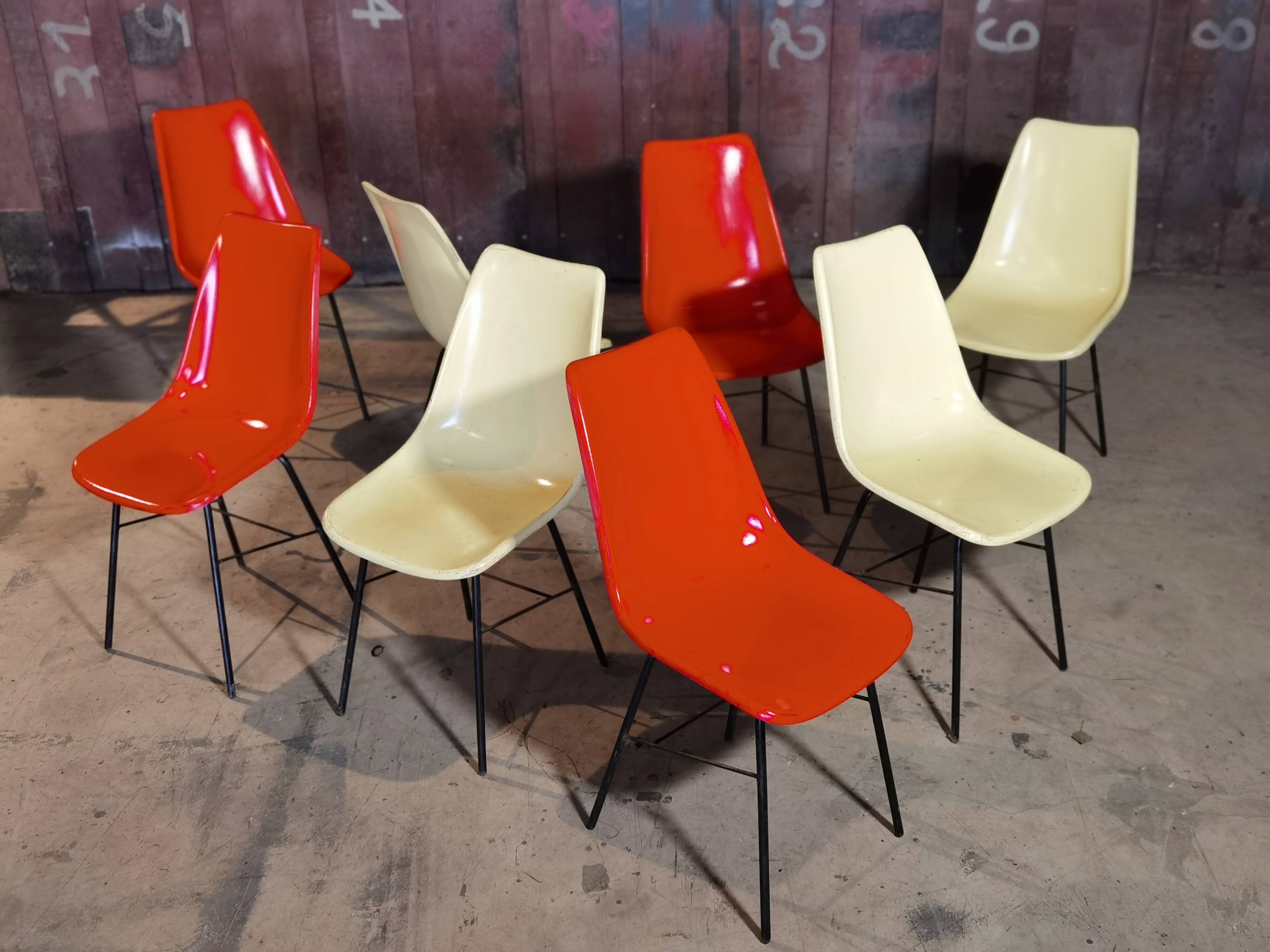 Lot de 8 chaises par Miroslav Navràtil pour Vertex