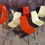 Set of 8 chairs by Miroslav Navràtil for Vertex