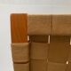 Vintage Scandinavian wooden armchair set