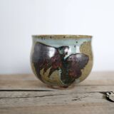 Series of 5 vintage stoneware cups