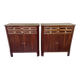 Pair of Louis XVI style mahogany sideboards
