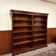 Bibliothèque classique en acajou anglais