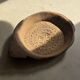 Ancient Indian plateau carved from solid wood "Rosette"
