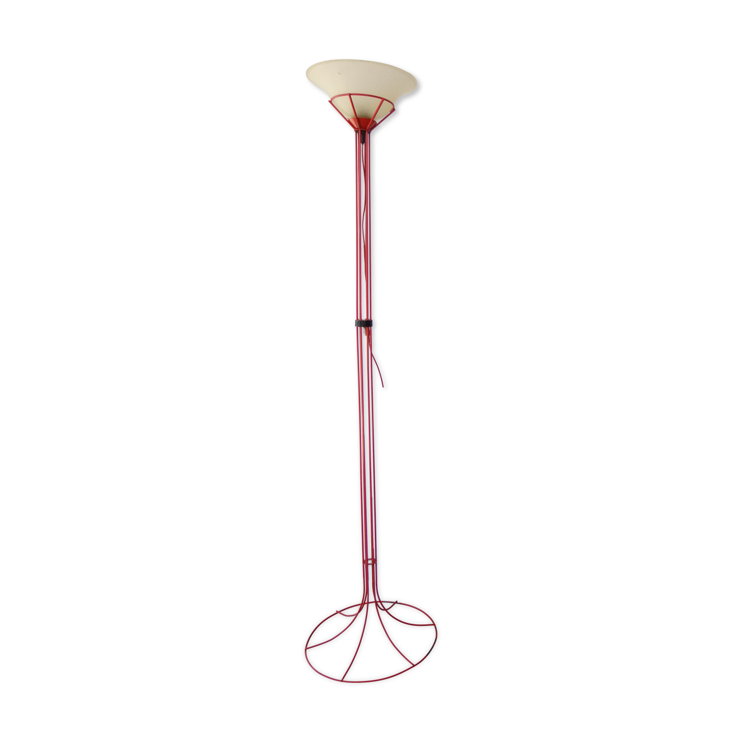Design lamp italy 180cm red tubular Red floor Lamp designer light italy 1970