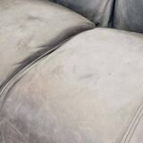 Mario Bellini 2-Seat Le Bambole Sofa for C&B Italia in Leather & Fabric 70s