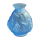 Blue Art Deco vase signed Etaleune Paris France