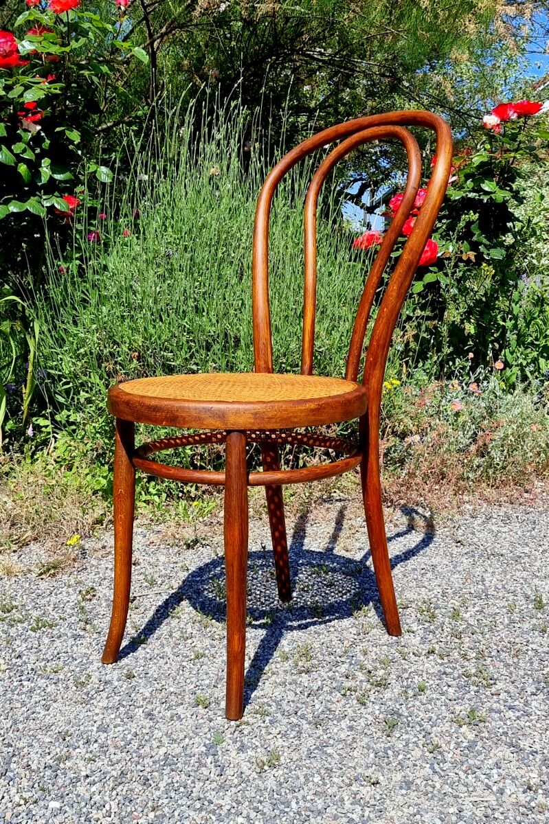 Bistro chair canned early twentieth
