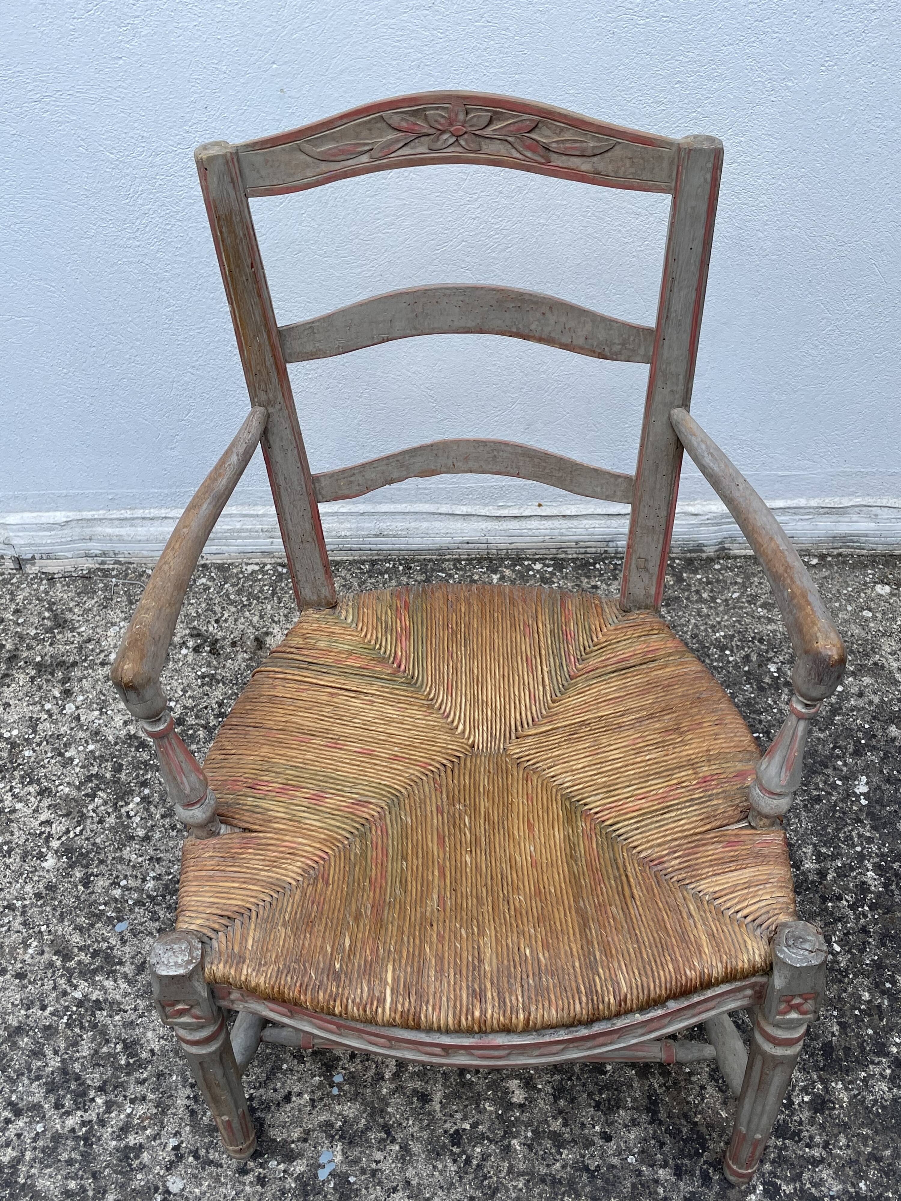 French antique Armchair Louis Philippe style, Provence
