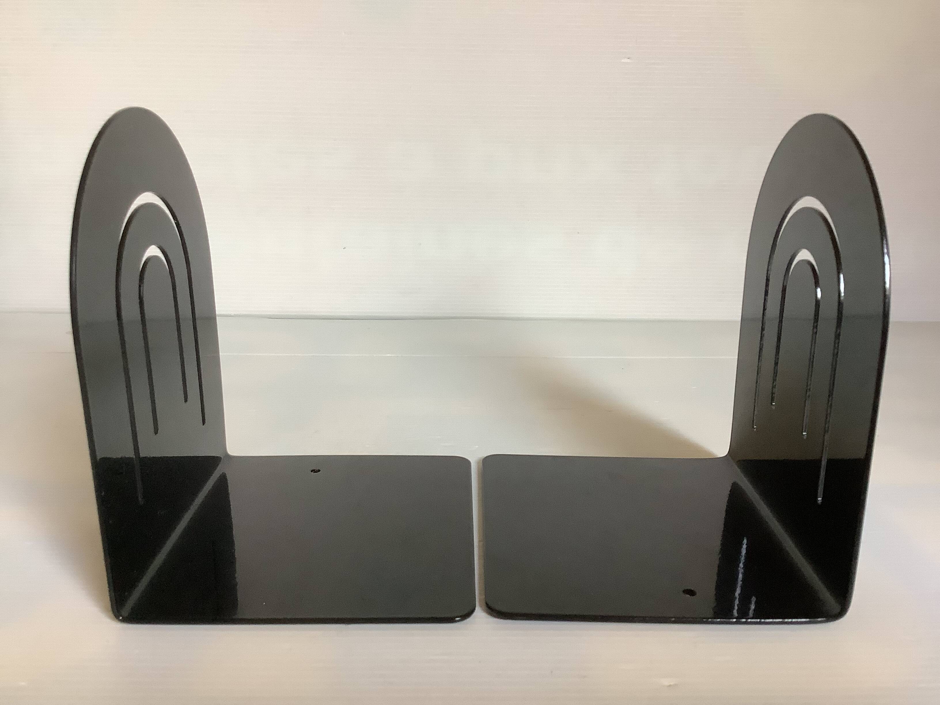 Paire de serre livres métal noir