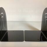 Paire de serre livres métal noir