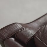 Set of 2 scandinavian leather sofas, 1970ss