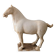 Large Tang-style horse in crackled ceramic 40 cm