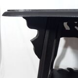 Art nouveau fifth wheel with three levels in black