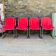 Set of 4 chairs metal Italian design