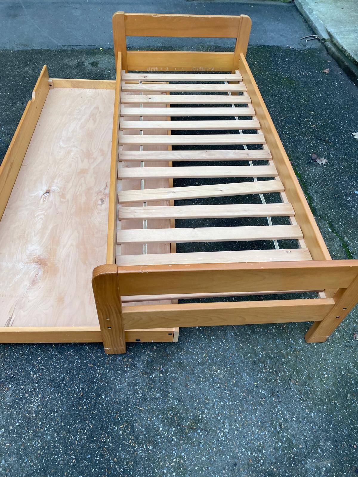 Vintage Scandinavian pine nesting benches from the 1970s.