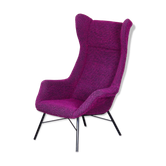 Mid-Century Wingchair in Plastic Fiber from Miroslav Navratil, Czech, 1950s
