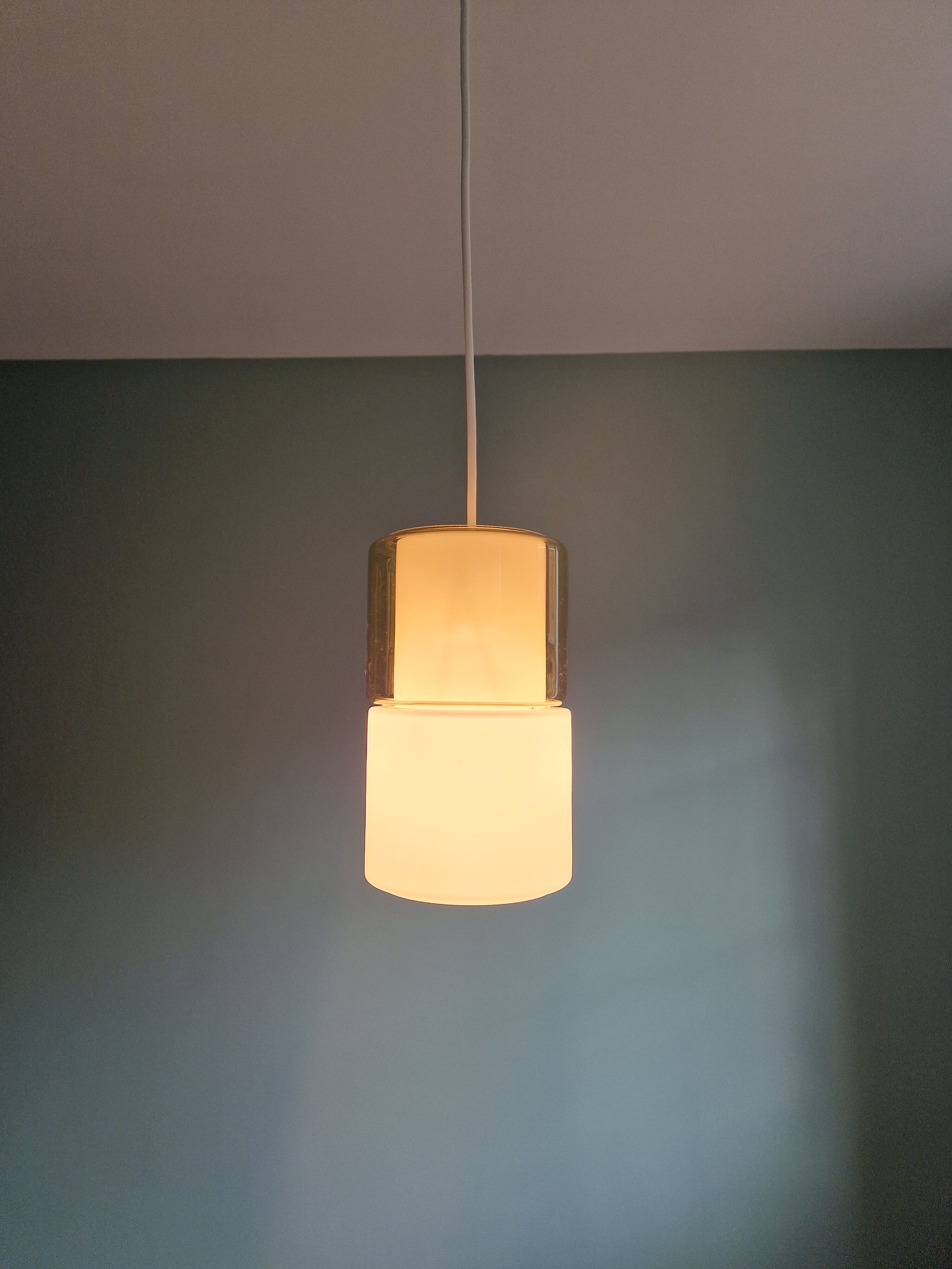 Suspension in opaline and colored glass, Peill & Putzler, 60s
