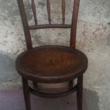 Chaise enfant ancienne en bois courbé