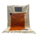 Handmade natural wool rug size 200 x 300 cm