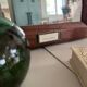 Antique wooden mirror “Wedding day”