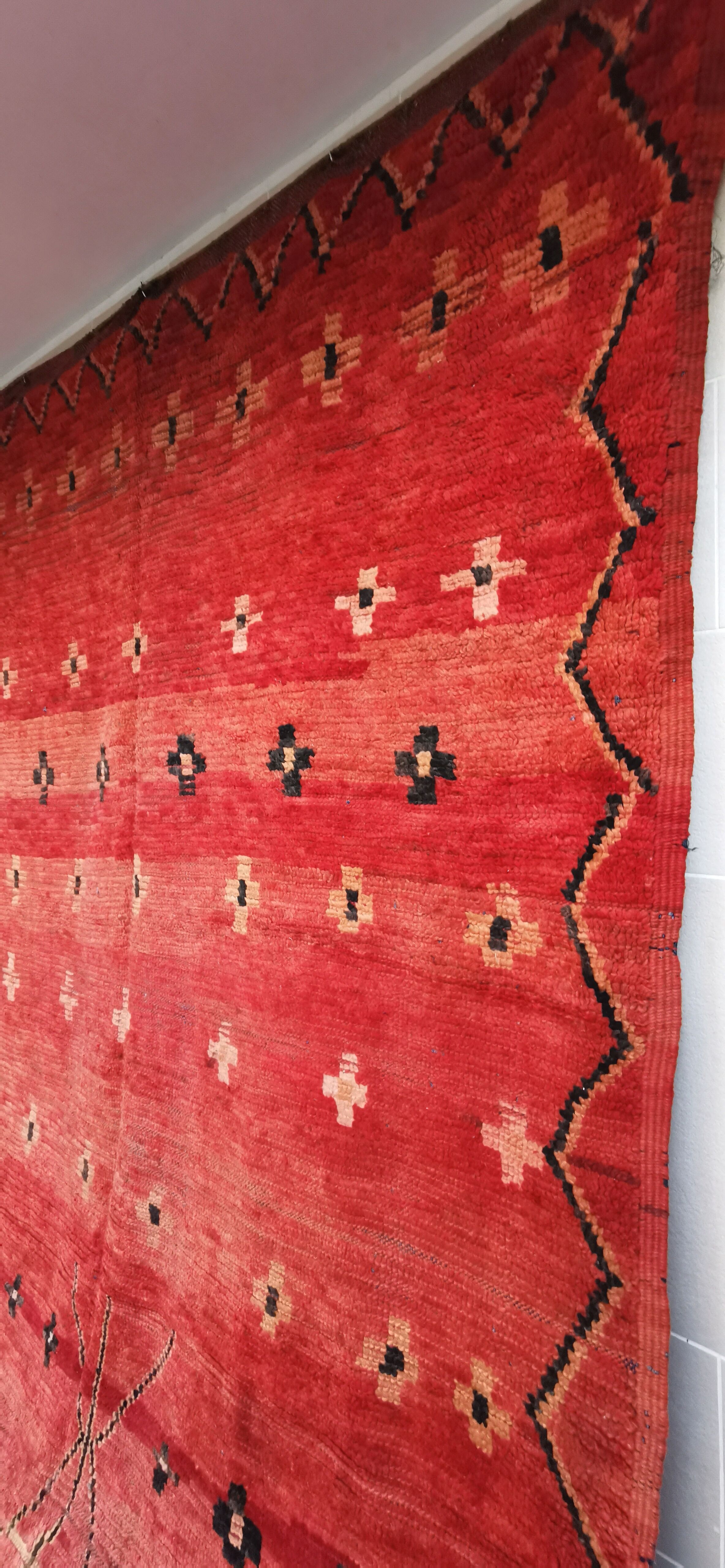 Vintage Berber carpet boujaad 200/390
