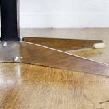 Oval coffee table in 70s green marble