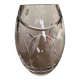 Egg-shaped crystal vase