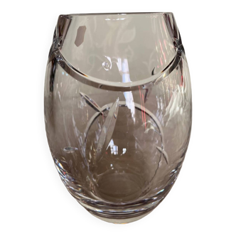 Vase cristal  taille  oeuf